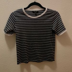 Topshop Striped Crop